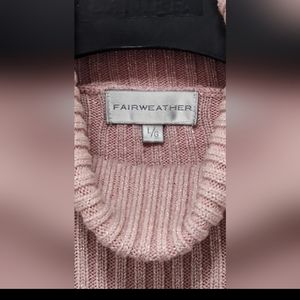 3/$15 FAIRWEATHER long sleeves turtle neck, pink color, L size.